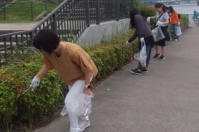 豊洲駅美化啓発キャンペーン活動