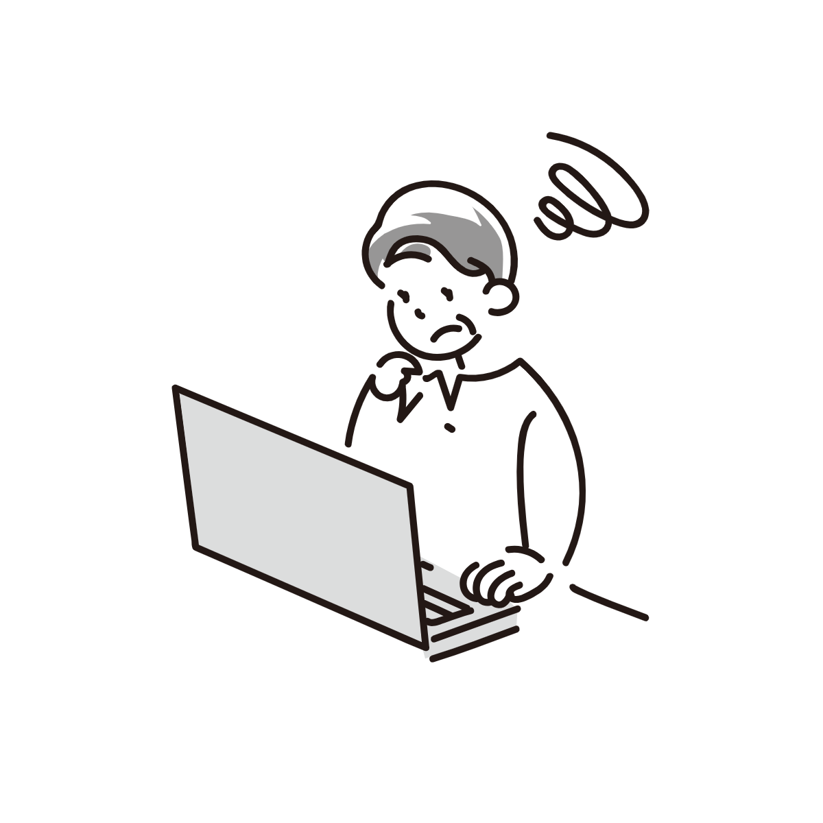 課題をかかえる営業担当