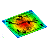 Case study of sub-model analysis of a mounted IC chip considering thermal deformation of a multilayer printed circuit board