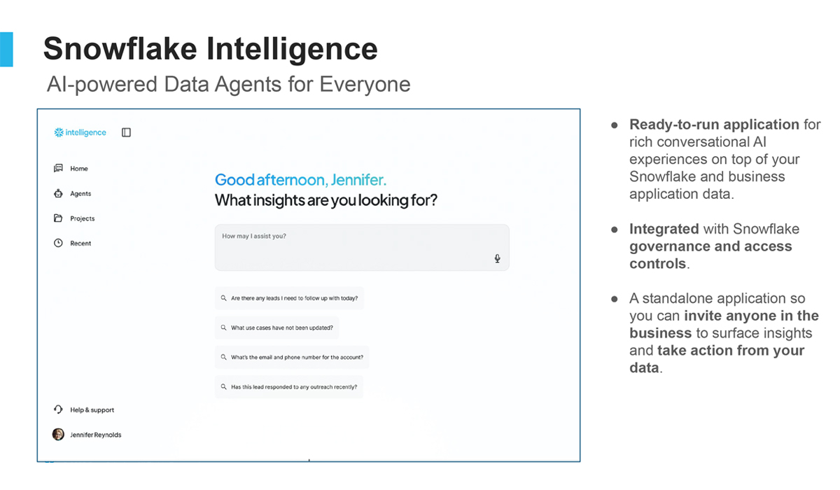 4. インサイトを得る—Snowflake IntelligenceとAIエージェント