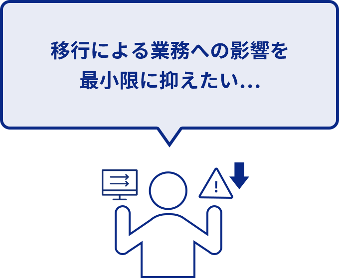 SAP S/4HANA移行による業務への影響を最小限に抑えたい…