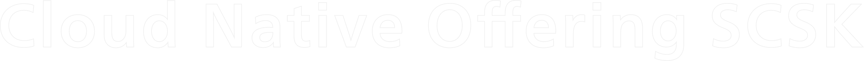 Cloud Native Offering SCSK